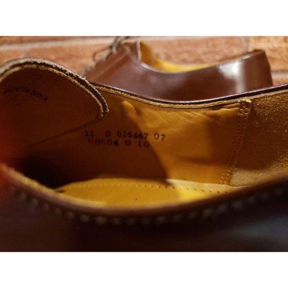 Cole Haan mens brown leather cap toe oxford dress shoes. Size 11